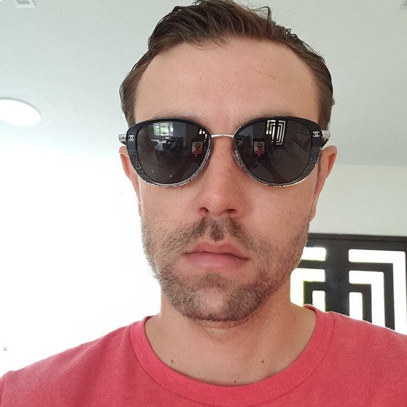 Chanel Women's Plaid/Silver Sunglasses 4183 c.428/ - Picture 3 of 3